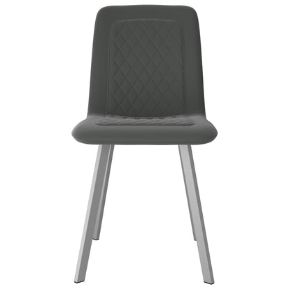 Eetkamerstoelen 2 St Fluweel Grijs