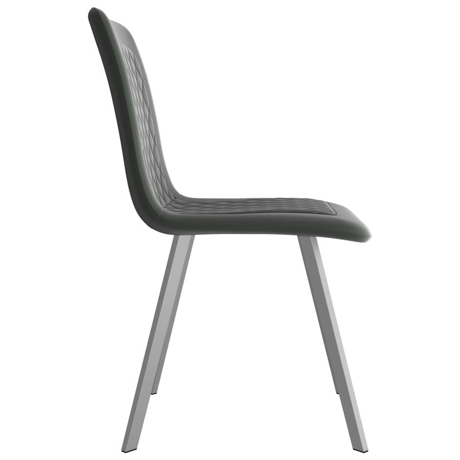 Eetkamerstoelen 2 St Fluweel Grijs
