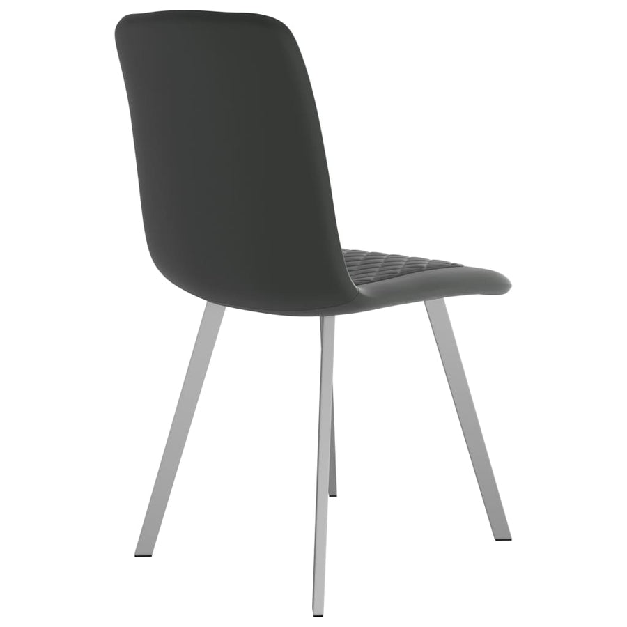 Eetkamerstoelen 2 St Fluweel Grijs