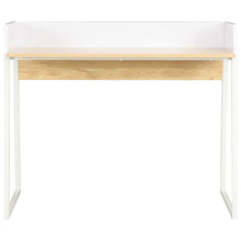 Bureau 90X60X88 Cm En Eikenkleurig Wit en bruin