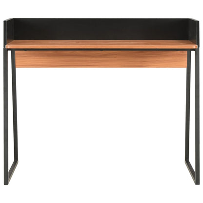 Bureau 90X60X88 Cm Zwart en bruin