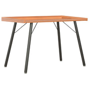 Bureau 90x50x79 cm bruin zwart