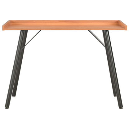 Bureau 90X50X79 Cm Zwart en bruin