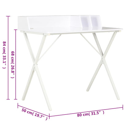 Bureau 80X50X84 Cm Wit