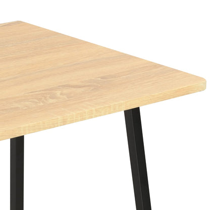 Bureau Met Schappen 102X50X117 Cm Kleurig Zwart en eiken