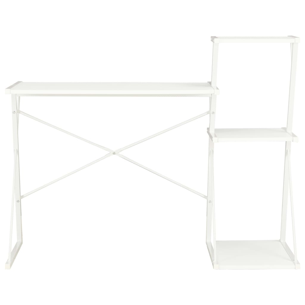 Bureau Met Schap 116X50X93 Cm Wit