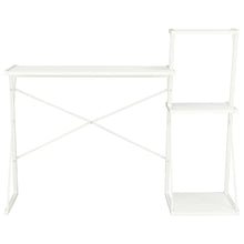 Bureau Met Schap 116X50X93 Cm Wit