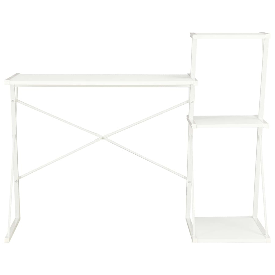 Bureau Met Schap 116X50X93 Cm Wit