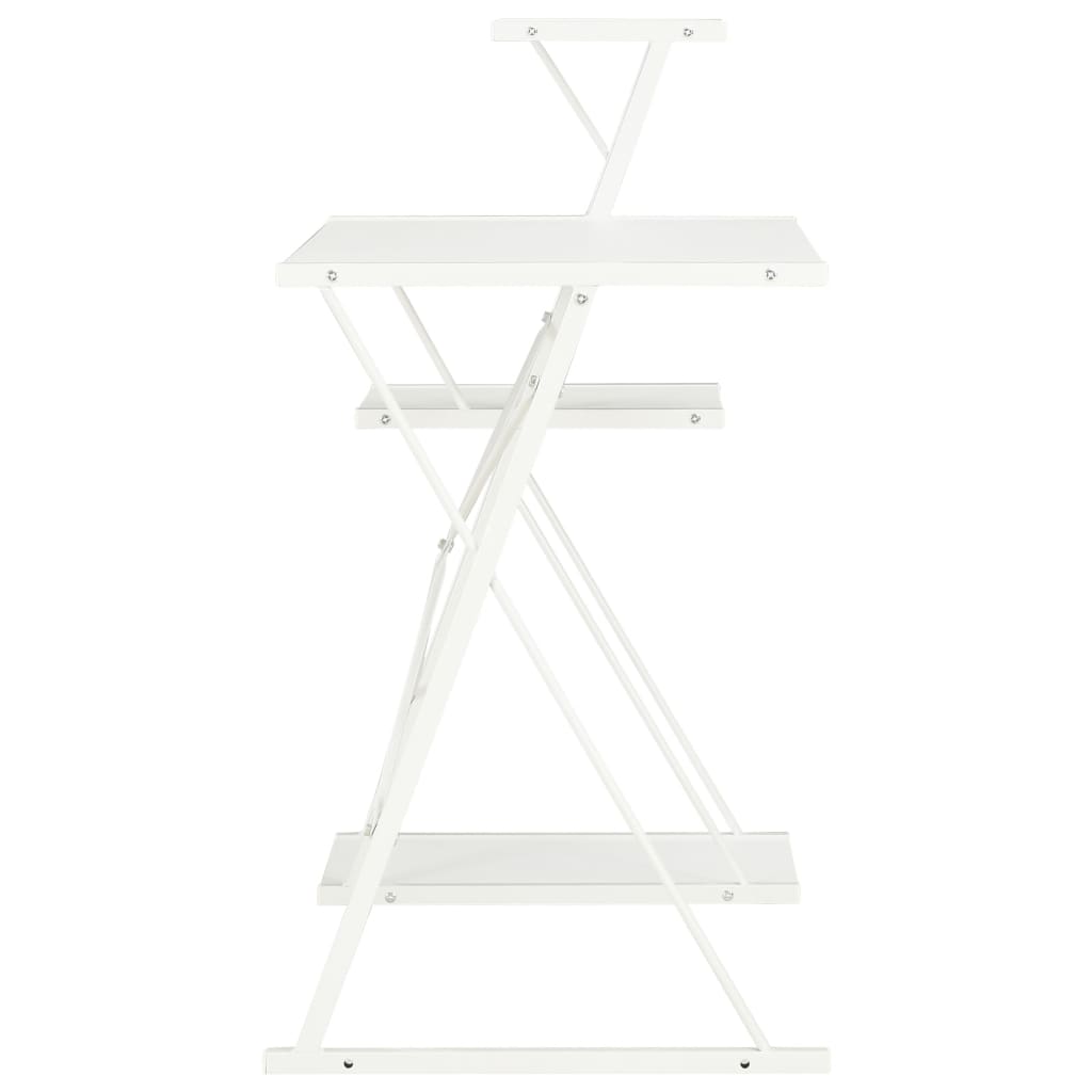 Bureau Met Schap 116X50X93 Cm Wit