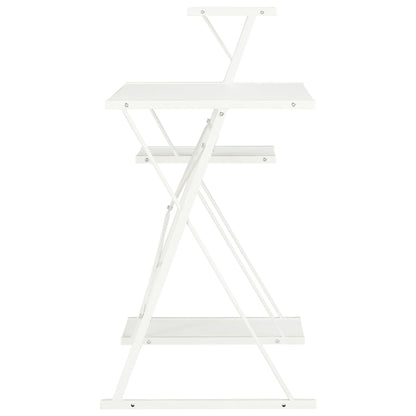 Bureau Met Schap 116X50X93 Cm Wit
