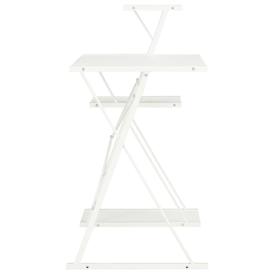 Bureau Met Schap 116X50X93 Cm Wit