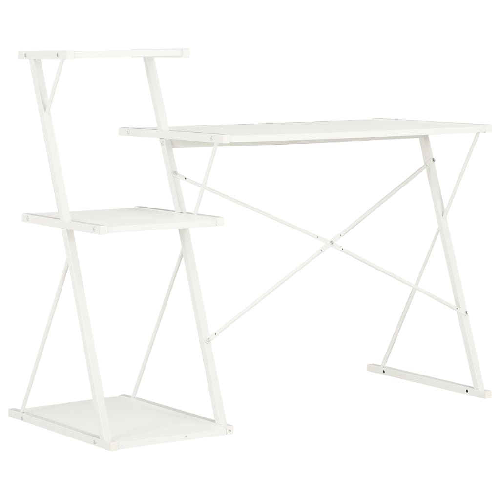 Bureau Met Schap 116X50X93 Cm Wit