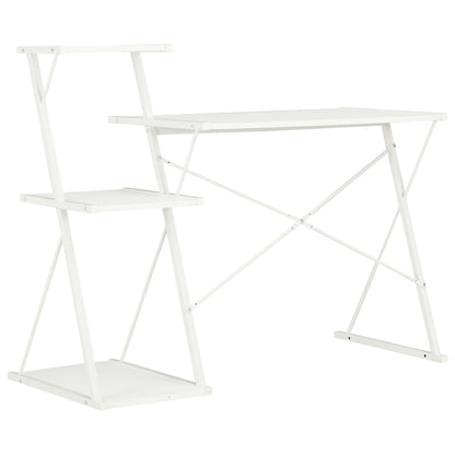 Bureau Met Schap 116X50X93 Cm Wit