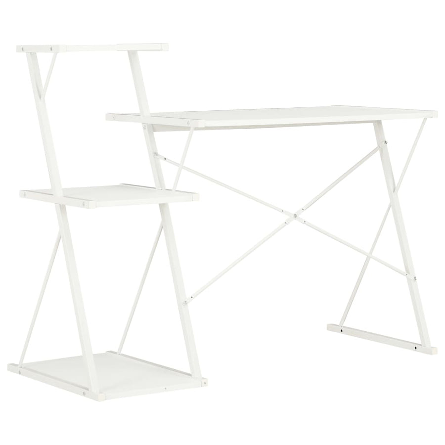 Bureau Met Schap 116X50X93 Cm Wit