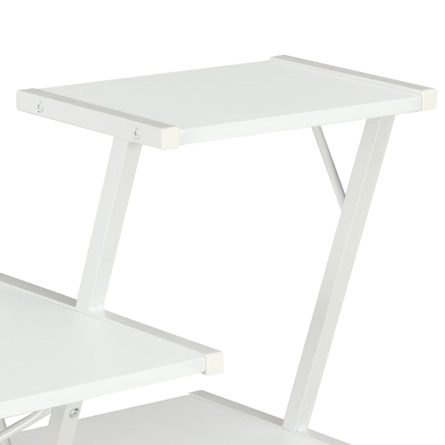 Bureau Met Schap 116X50X93 Cm Wit
