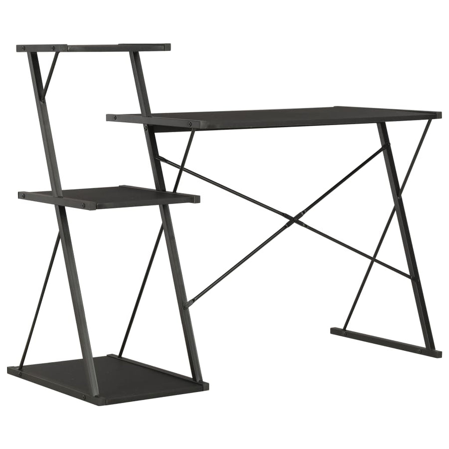 Bureau Met Schap 116X50X93 Cm Zwart
