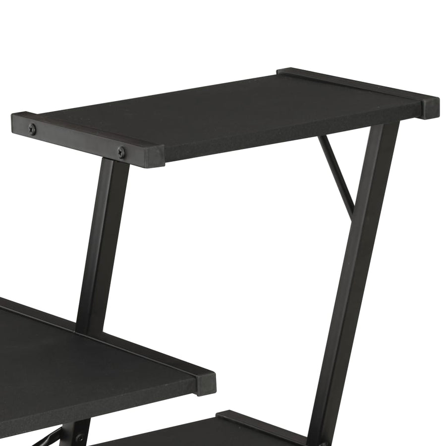 Bureau Met Schap 116X50X93 Cm Zwart
