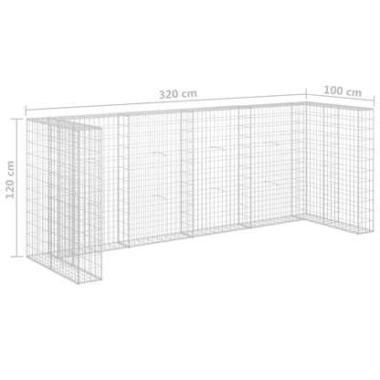 Schanskorfmuur Containers 320X100X120 Cm Gegalvaniseerd Staal