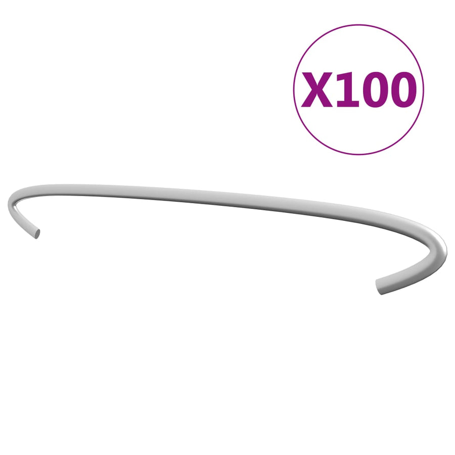 Gabionhaken 50 St 10 Cm Gegalvaniseerd Staal