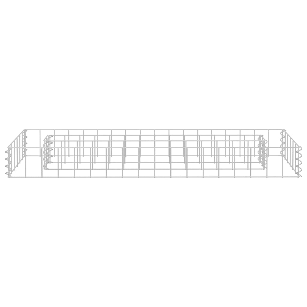 Gabion Plantenbak Verhoogd Gegalvaniseerd Staal 90 x 30 x 10 cm
