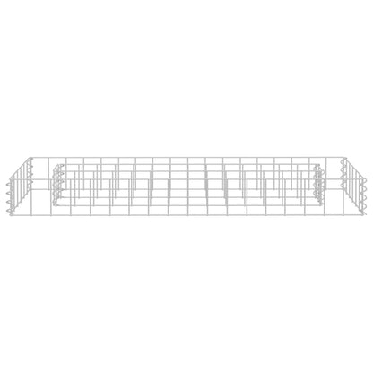 Gabion Plantenbak Verhoogd Gegalvaniseerd Staal 90 x 30 x 10 cm