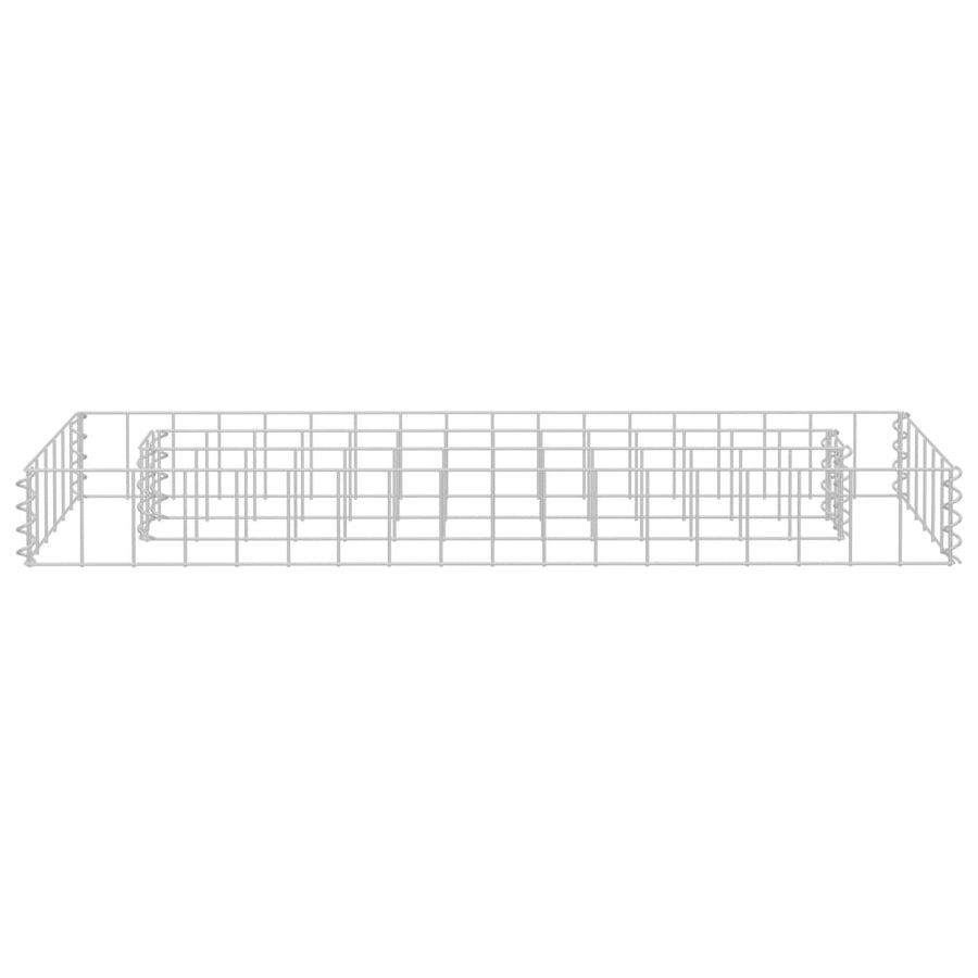 Gabion Plantenbak Verhoogd Gegalvaniseerd Staal 90 x 30 x 10 cm