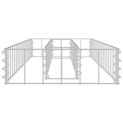 Gabion Plantenbak Verhoogd Gegalvaniseerd Staal 90 x 30 x 10 cm