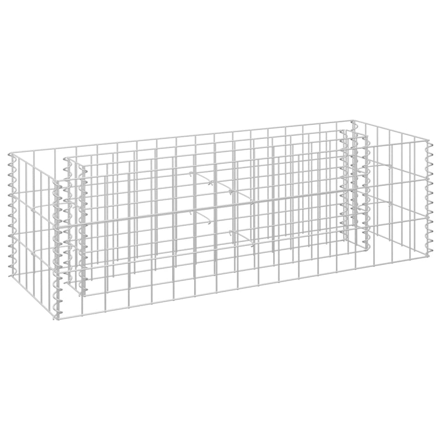 Gabion Plantenbak Verhoogd Gegalvaniseerd Staal 90 x 30 x 30 cm