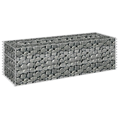 Gabion Plantenbak Verhoogd Gegalvaniseerd Staal 90 x 30 x 30 cm