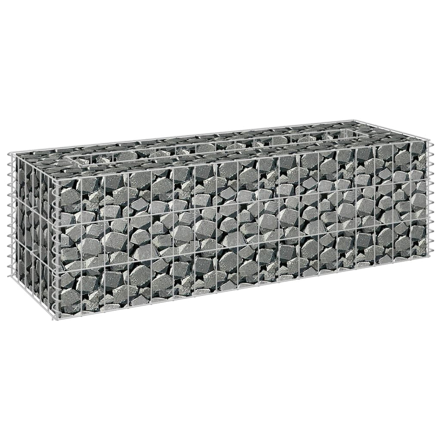 Gabion Plantenbak Verhoogd Gegalvaniseerd Staal 90 x 30 x 30 cm