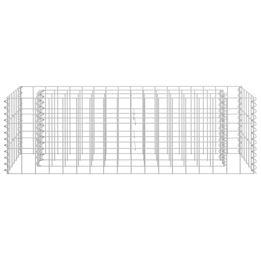 Gabion Plantenbak Verhoogd Gegalvaniseerd Staal 90 x 30 x 30 cm