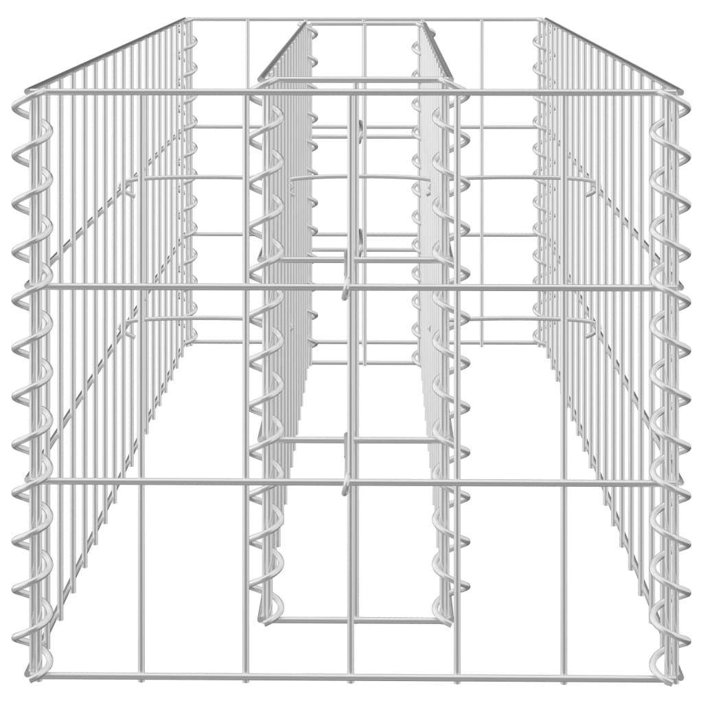 Gabion Plantenbak Verhoogd Gegalvaniseerd Staal 90 x 30 x 30 cm