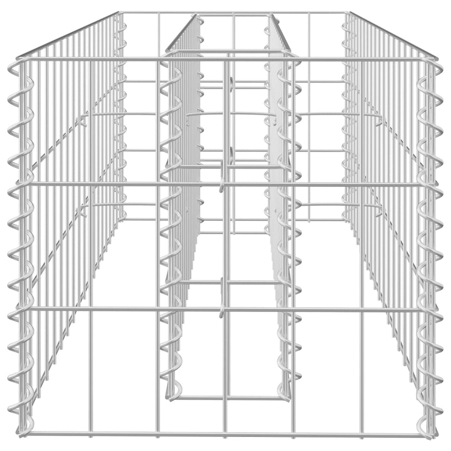 Gabion Plantenbak Verhoogd Gegalvaniseerd Staal 90 x 30 x 30 cm