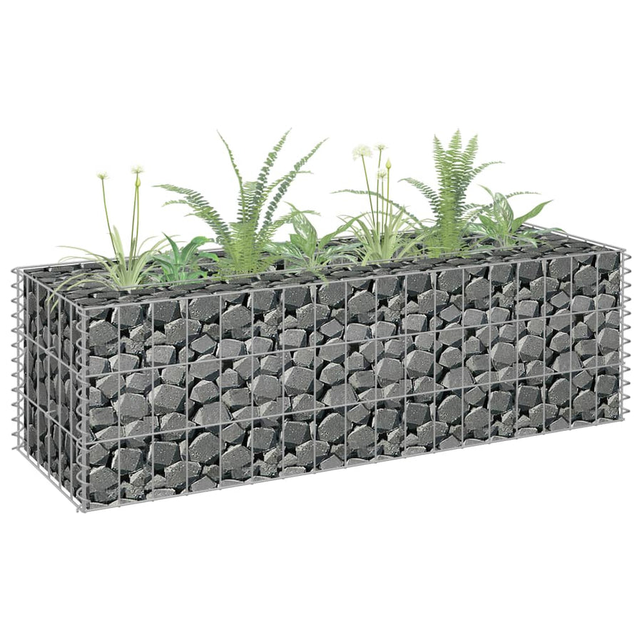 Gabion Plantenbak Verhoogd 360X30X10 Cm Gegalvaniseerd Staal