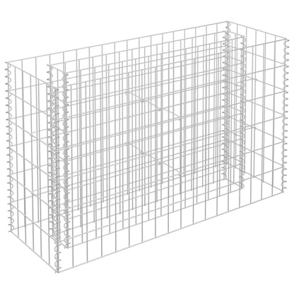 Gabion Plantenbak Verhoogd Gegalvaniseerd Staal 90 x 30 x 60 cm