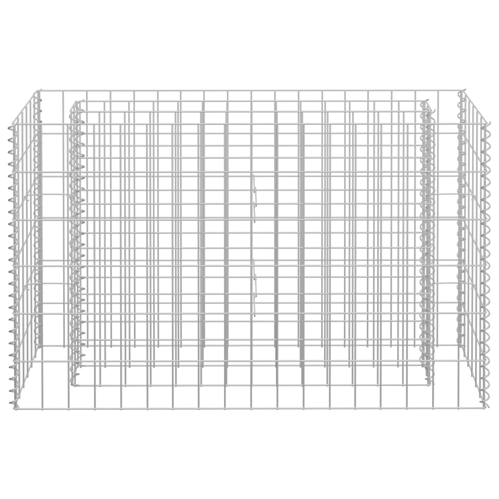 Gabion Plantenbak Verhoogd Gegalvaniseerd Staal 90 x 30 x 60 cm