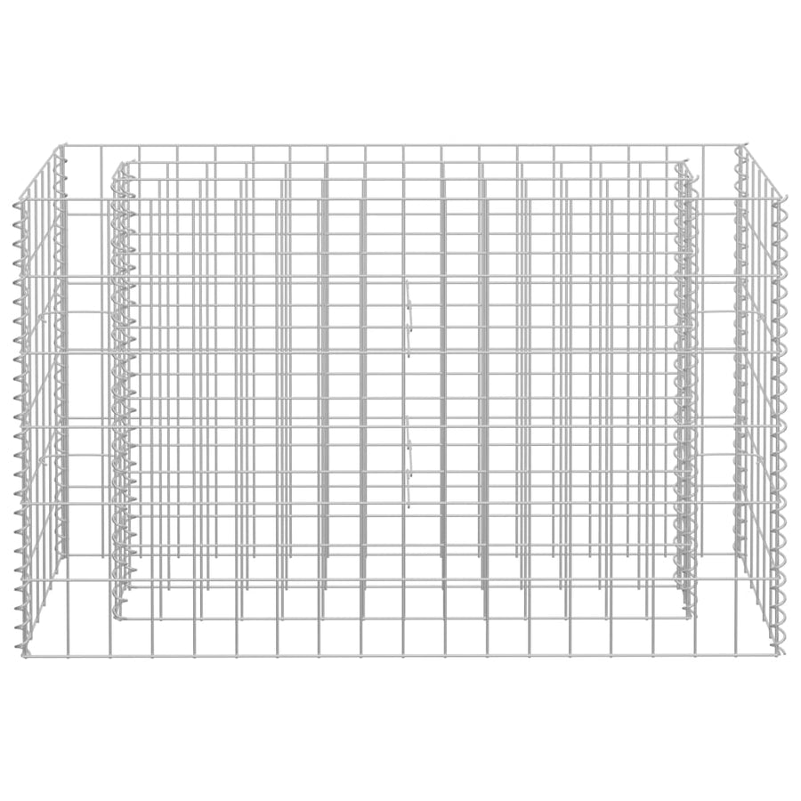 Gabion Plantenbak Verhoogd Gegalvaniseerd Staal 90 x 30 x 60 cm