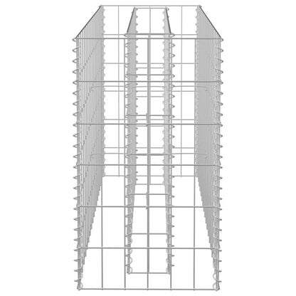 Gabion Plantenbak Verhoogd Gegalvaniseerd Staal 90 x 30 x 60 cm