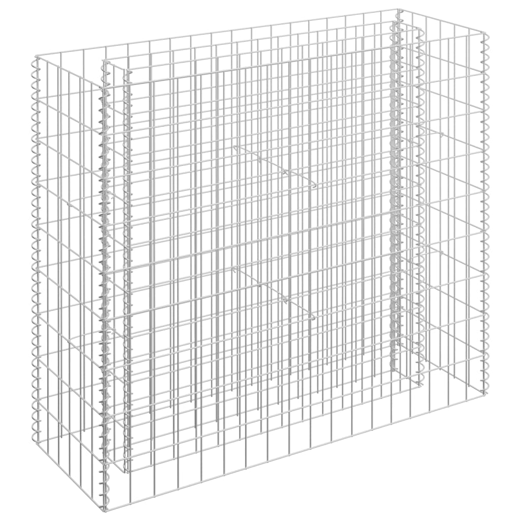 Gabion Plantenbak Verhoogd Gegalvaniseerd Staal 90 x 30 x 90 cm