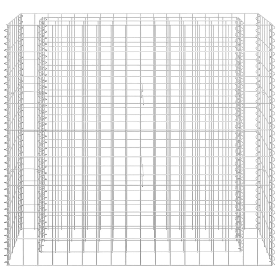 Gabion Plantenbak Verhoogd Gegalvaniseerd Staal 90 x 30 x 90 cm
