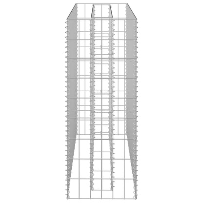 Gabion Plantenbak Verhoogd Gegalvaniseerd Staal 90 x 30 x 90 cm