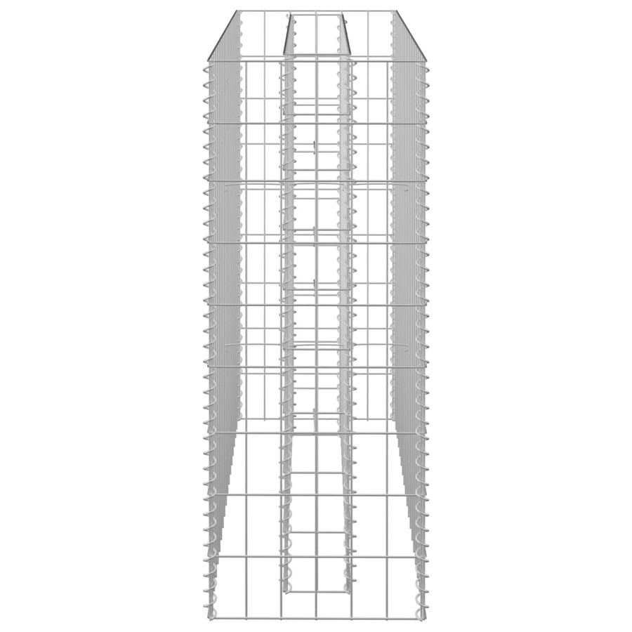 Gabion Plantenbak Verhoogd Gegalvaniseerd Staal 90 x 30 x 90 cm
