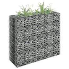 Gabion Plantenbak Verhoogd Gegalvaniseerd Staal 90 x 30 x 90 cm
