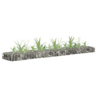 Gabion plantenbak 180x30x10 cm gegalvaniseerd staal