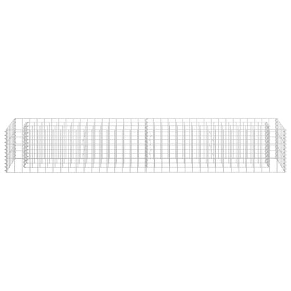 Gabion Plantenbak Verhoogd Gegalvaniseerd Staal 180 x 30 x 30 cm