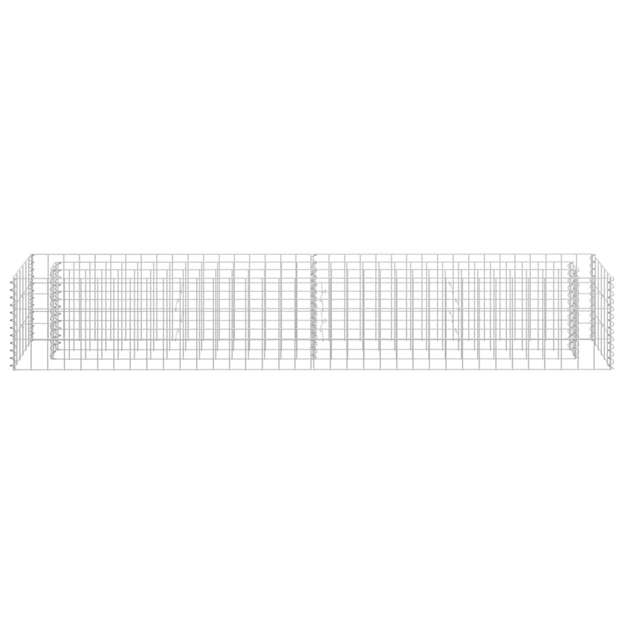 Gabion Plantenbak Verhoogd Gegalvaniseerd Staal 180 x 30 x 30 cm