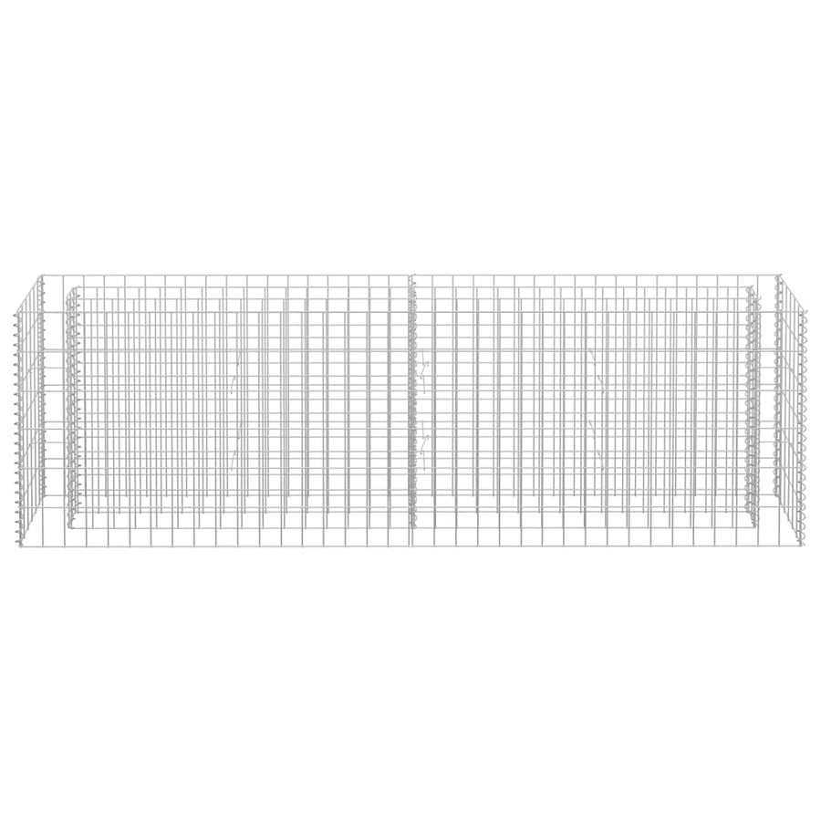 Gabion Plantenbak Verhoogd Gegalvaniseerd Staal 180 x 30 x 60 cm