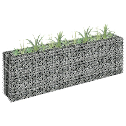 Gabion Plantenbak Verhoogd Gegalvaniseerd Staal 180 x 30 x 60 cm