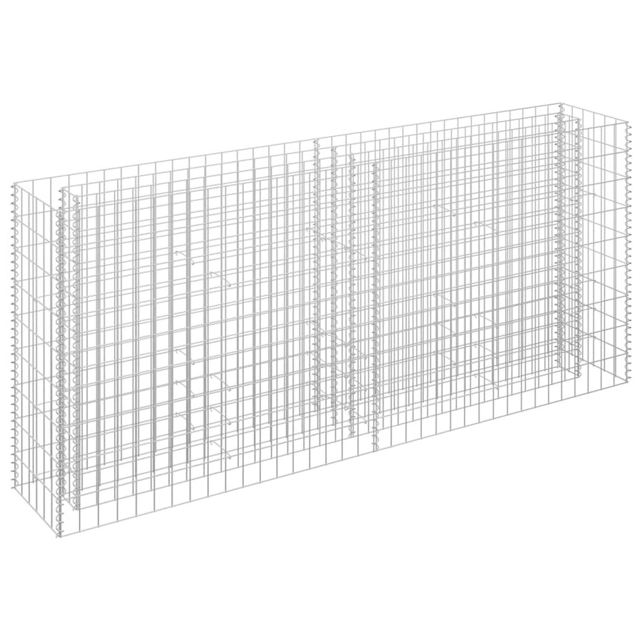 Gabion Plantenbak Verhoogd Gegalvaniseerd Staal 180 x 30 x 90 cm