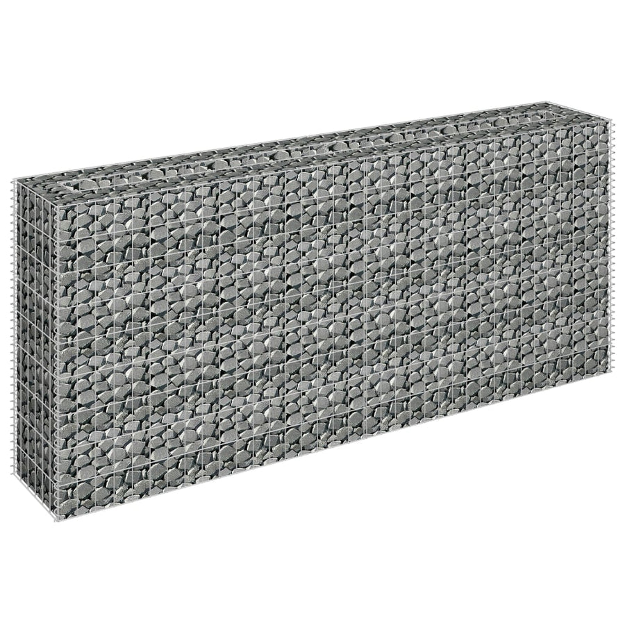 Gabion Plantenbak Verhoogd Gegalvaniseerd Staal 180 x 30 x 90 cm